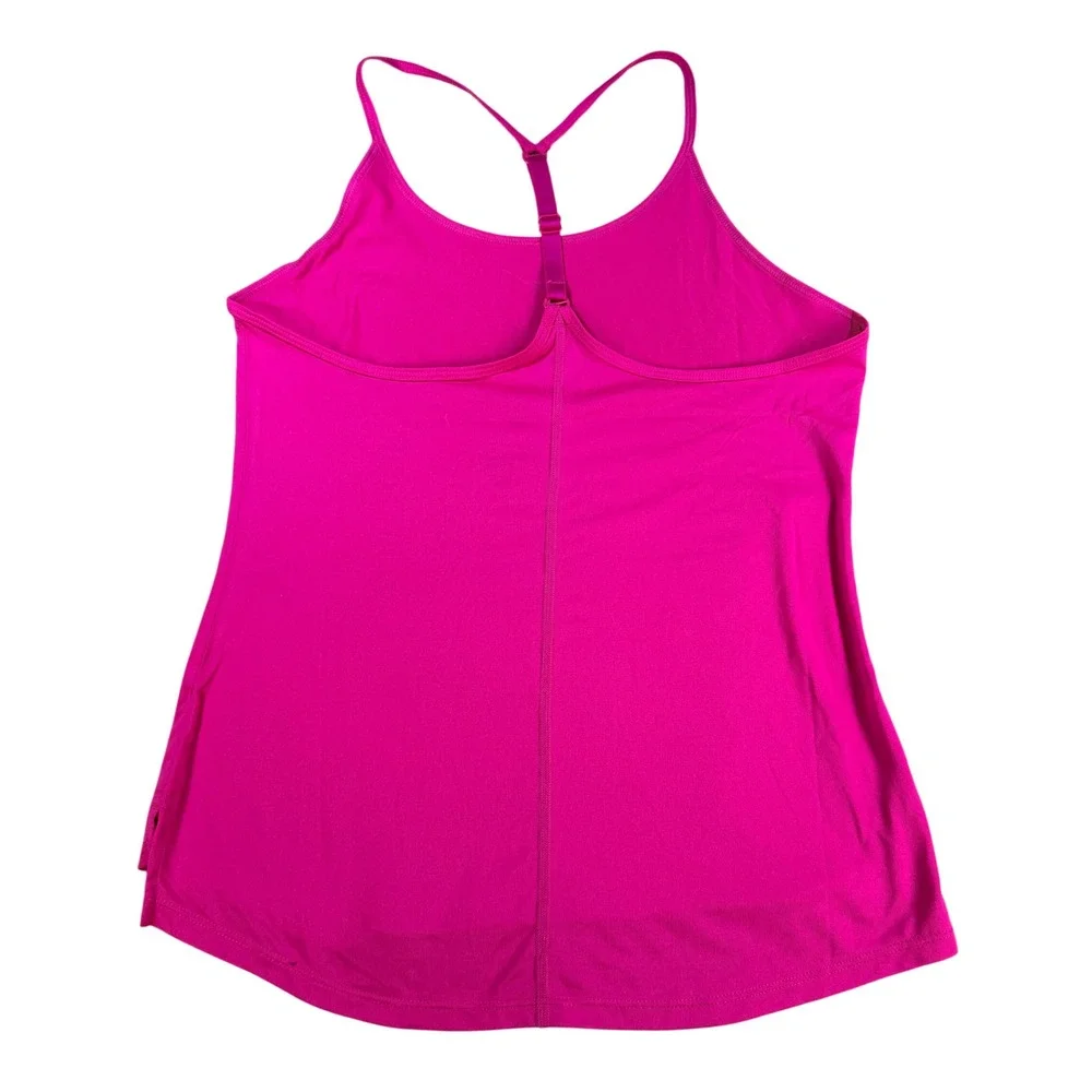 Nike Womens Tank Top Racerback Adjustable Strap No Size Pink Performance Gym